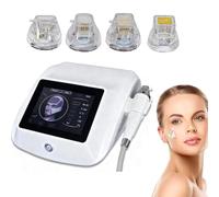 Pyrepping Appareil Professionnel Microneedling par RadiofréQuence 2 en 1 | Pour L'éLimination FractionnéE Cicatrices Par Micro-Aiguilles Rf,Masseur Facial éLectrique,Appareil,Avec 4 Aiguilles