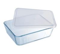 Pyrex 1451006 - Boîte de conservation rectangulaire en verre borosilicate - Couvercle étanche avec joint silicone - Pour congélateur, four, micro-ondes - 24 x 19 cm