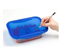Pyrex - Cook & go - Boîte Rectangulaire en Verre avec Couvercle Hermétique et Étanche Ø 20 cm - Cuisinez au Four, Conservez et Emportez