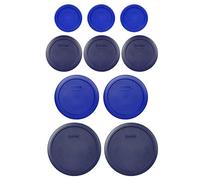 Pyrex (2) 7402-PC 6/7 Cup Blue (2) 7201-PC 4 Cup Cadet Blue (3) 7200-PC 2 Cup Blue (3) 7202-PC 1 Cup Cadet Blue Replacement Food Storage Lids