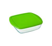 Pyrex 4936458 Cook&store Plat À Four En Verre Carré Avec Couvercle 25x22 Cm