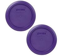 Pyrex 7200-PC Lot de 2 couvercles de rechange pour conservation des aliments Violet prune 2 tasses Fabriqué aux États-Unis