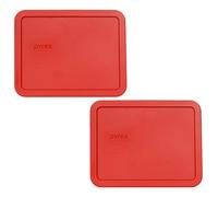 Pyrex 7211-PC Couvercle Rectangulaire 6 Tasses Coquelicot Plastique Rouge 6 Cup rouge coquelicot