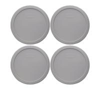 Pyrex 7402-PC 6/7-Cup Rainstorm Blue Food Storage Replacement Lids - 4 Pack Made in the USA
