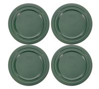 Pyrex 7404-PC 4.5qt Thyme Green Replacement Food Storage Lid Cover - 4 Pack Made in the USA