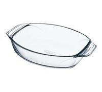 Pyrex Borosilicate Glass Oval Roaster with Easy Grip Handles, 30x21cm