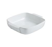 Pyrex 8013109 Signature Plat à Four Carré Blanc en Céramique 22 x 22 cm, Blanc
