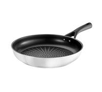 Pyrex 8019833 Expert Touch Poêle en Inox Ø 24 cm Compatible tous Feux dont Induction - Revêtement Anti-Adhésif Renforcé Longue Durée