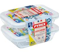 Pyrex 913S677/7643 Lot de 2 poêles rectangulaires 0,8 l