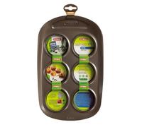 Pyrex - Asimetria - Moule à 6 Muffins en Métal Anti-Adhésif Ø 6.50 cm