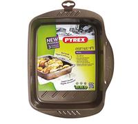 Pyrex - Asimetria - Plat à Four Rectangulaire en Métal Anti-Adhésif 25x20 cm