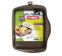 Pyrex - Asimetria - Plat à Four Rectangulaire en Métal Anti-Adhésif 35x27 cm