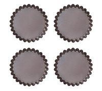 Pyrex Moule à tartelettes Asimetria – Lot de 4 10 cm, fond amovible métal