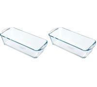 Pyrex - Bake & Enjoy - Moule à Cake en Verre 31x12 cm (Lot de 2)