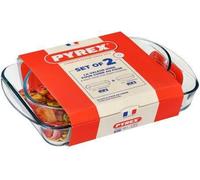 Pyrex Baking Dish Set 2Pcs, 2,7L+2,2L, Glass