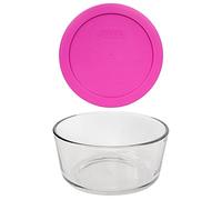 Pyrex Bol en verre 7201 (4 tasses) et couvercle rose baie 7201-PC