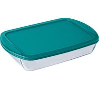 Pyrex C&S Basic Plat à four rectangulaire avec couvercle 15 x 23 x 4,5 cm