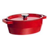 Pyrex Cocotte ovale Slow Cook 3,8 L - 29 cm Rouge