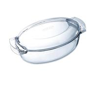 Pyrex Cocotte ovale en verre Blanc (Ecru) 5,8 l