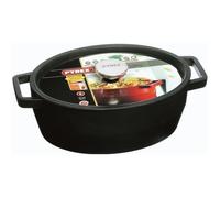 PYREX Cocotte ovale Slow Cook - 5,8 L - Gris foncé - Tous feux dont induction