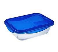 Pyrex – Boîte rectangulaire Cook & Go – Verre avec couvercle hermétique et étanche Ø 20 cm