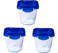 Pyrex Boîtes de conservation Cook&Go Pasta Box Verre Couvercle étanche 12x12 cm 0,8 L Lot de 3