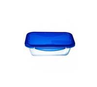 PYREX COOK&GO Plat de conservation rectangulaire 1,7l 24x18cm + Couvercle bleu