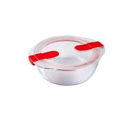 Pyrex Boîte ronde avec couvercle 1451018 20 x 18 cm 1,1 L Cook & Heat Base en verre borosilicate