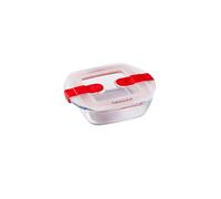 PYREX Cook&Heat Boîte hermétique carrée 35 cl - 14 x 12 x 4 cm