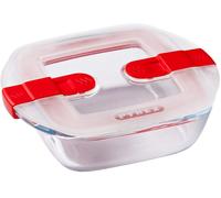 Pyrex - Cook & Heat Récipient alimentaire Carré avec couvercle 14 x 12cm