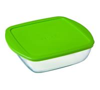 PYREX - COOK&STORE - Plat carré en verre avec couvercle 20*17 cm