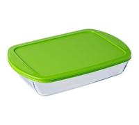PYREX Plat à four rectangulaire en verre avec couvercle - Cook & Store