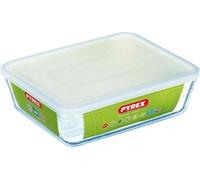 Pyrex Échelle avec couvercle 27x23cm verre
