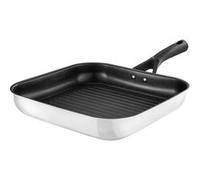 PYREX, Expert Touch Grill 28 cm en inox anti-adhésif, tous feux dont induction Blanc G