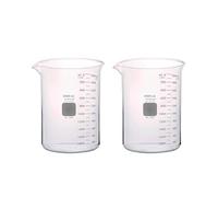 PYREX Griffin Gobelet gradué en verre borosilicate - Verre gradué de forme basse avec bec verseur - Verrerie scientifique de qualité supérieure pour laboratoires, salles de classe ou utilisation domestique - Pyrex