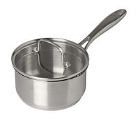 PYREX, Infinity, Casserole avec Couvercle, Ø 16cm, Poignée fixe, Acier inoxydable, sans PFAS, Inox, Compatible tous feux dont induction et Four
