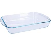 Pyrex Lot de 2 plats à rôtir rectangulaires compatibles micro-ondes Transparent 35 cm