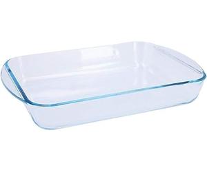 Pyrex Lot de 2 plats à rôtir rectangulaires compatibles micro-ondes Transparent 35 cm