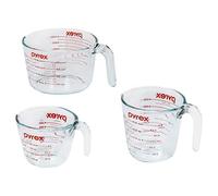 Pyrex Lot de 3 tasses à mesurer en verre