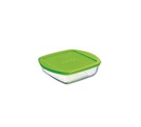 Pyrex plat a four + couvercle cook and store basic 14x12 cm transparent 210p000 6146