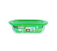 Pyrex Plat A Four + Couvercle Cook And Store Basic 23x15 Cm Transparent