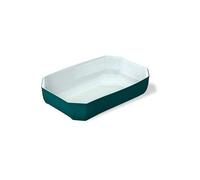 PYREX - Plat à four en verre 33 x 22 cm - capacité 3.2 L - Bleu Kale - Color's