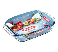 Pyrex Plat à gratin résistant à la chaleur - Plat à lasagnes avec poignées (39 x 27 cm - 4 l)