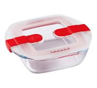 PYREX Plat carré 14x12x4 cm + couvercle Cook & Heat