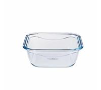 PYREX COOK&GO Plat de conservation carré 1,9l 21cm + Couvercle bleu