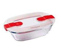 Boîte rectangulaire avec couvercle - PYREX - 1451023 - 17 x 10 cm - 400 ml - Cook & Heat - Base en verre borosilicate