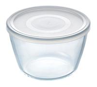 PYREX Plat rond + cv cook freeze - 40 à 300°C - Ø 15 cm - 1,1 L