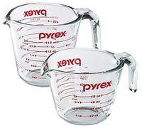 Pyrex Prepware Tasse à mesurer Transparent avec mesures rouges