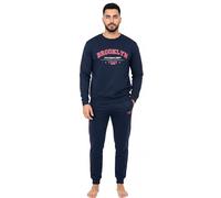 Pyrex Pyjama Homme Chaud Coton Interlock Pyjama Homme Hiver Long avec Poignets et Style Sport, Modèle 6., XL