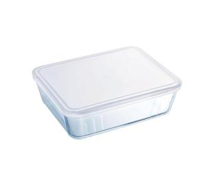 Pyrex® Récipient rectangulaire Boro 22,5 x 17,5 x 6,5 cm -1,5 l Pp - Polypropylène adapté au congélateur, passe au micro-ondes, couvercle fermeture pression avec joint en silicone